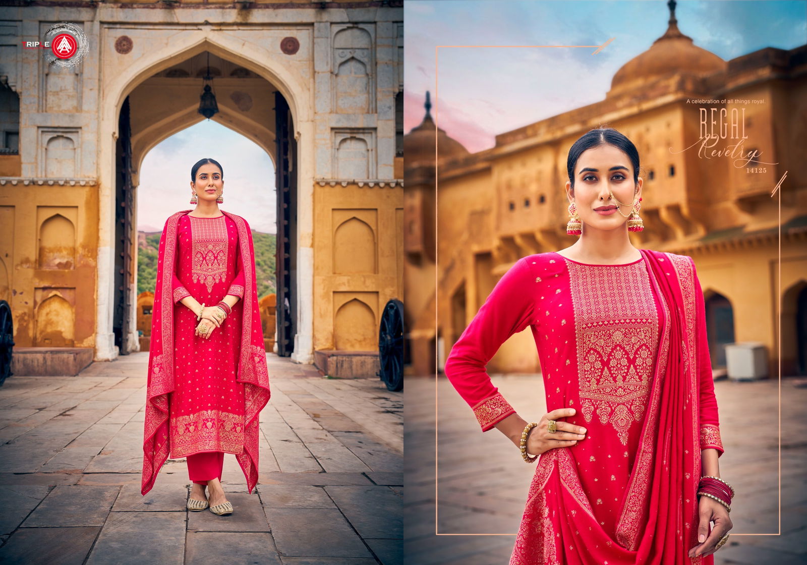Maharaja By Triple Aaa Viscose Pashmina Dress Material Wholesale Price In Surat